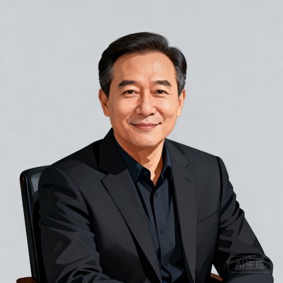 浙江省体育局代表商务头像，中年男性，穿着正装，背景简洁